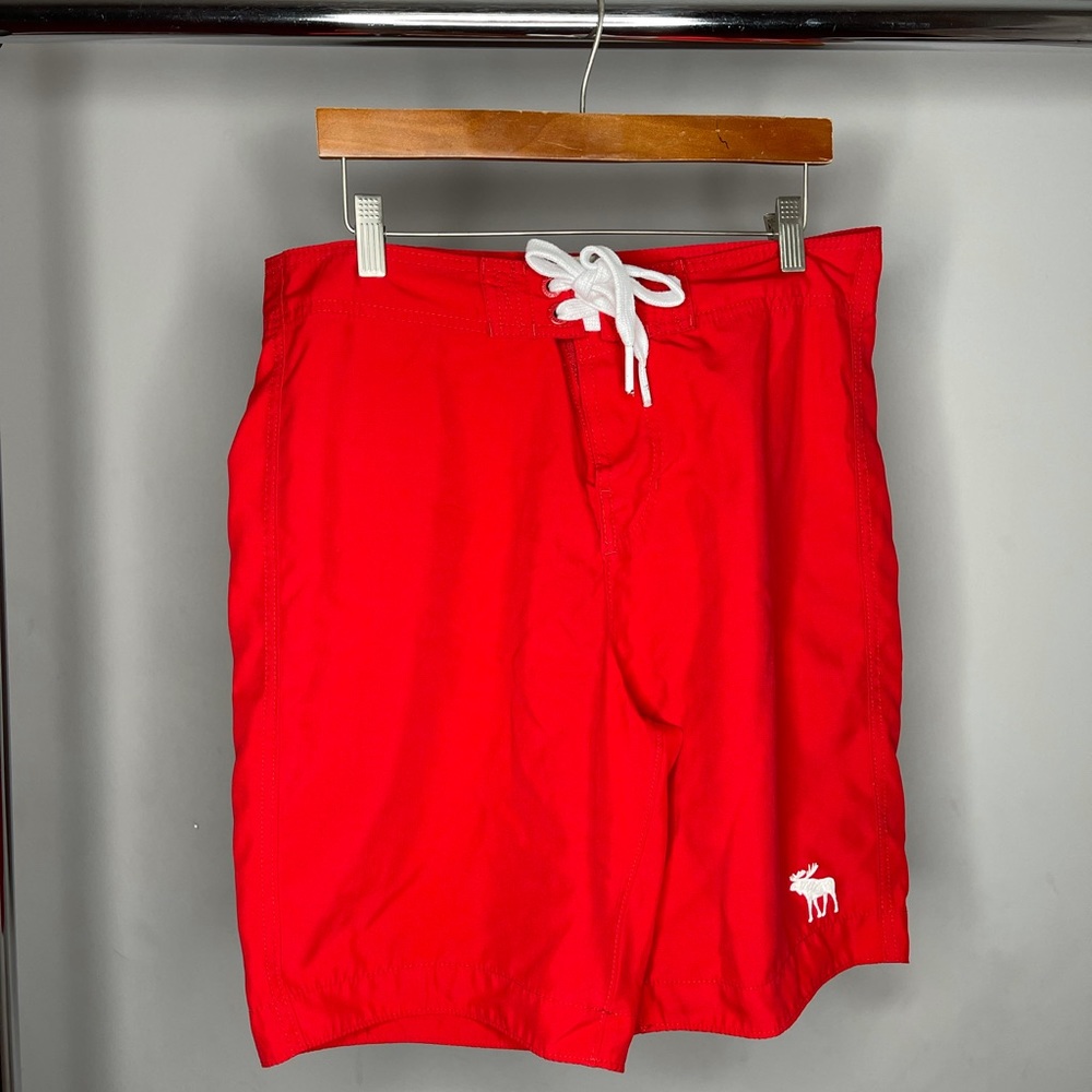 Abercrombie & Fitch Red Medium Swim trunks